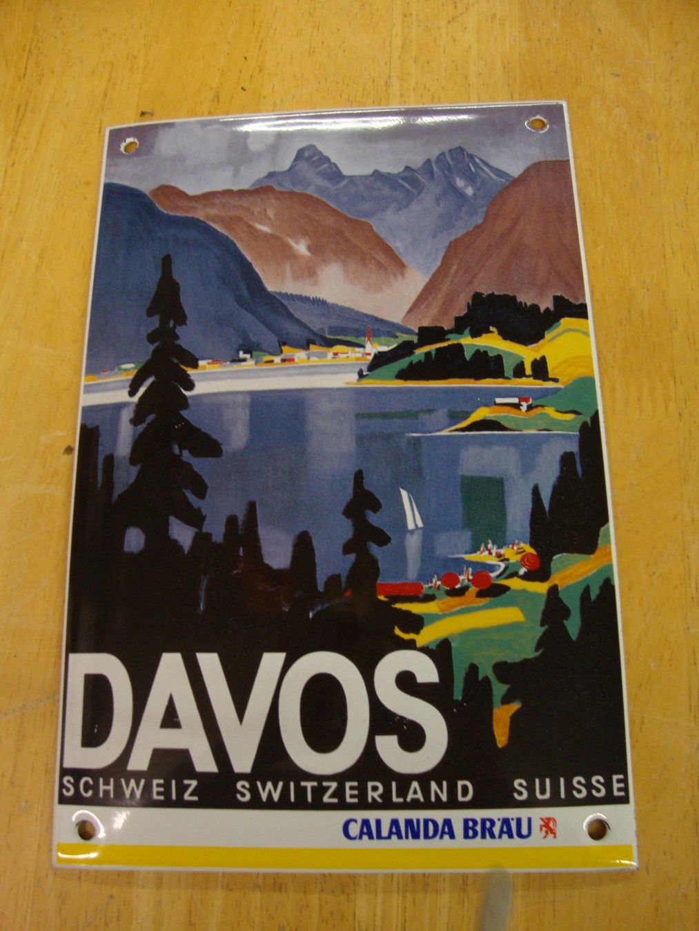 Insegne: Emailschild Davos – Usato da Mollis venduto da Seestern 2