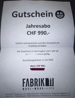 Gutschein Jahresabo Fabrik 11 