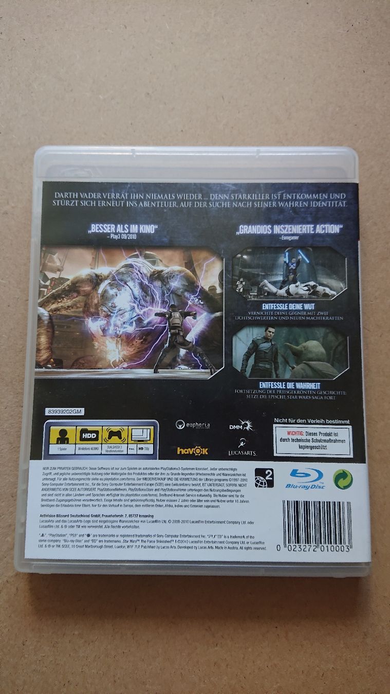 Giochi: Star Wars The Force Unleashed 2 Ps3 – Usato da Chur venduto da FreakofRarity 1