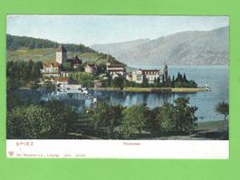 Spiez Thunersee, Ansichtskarte,1902.