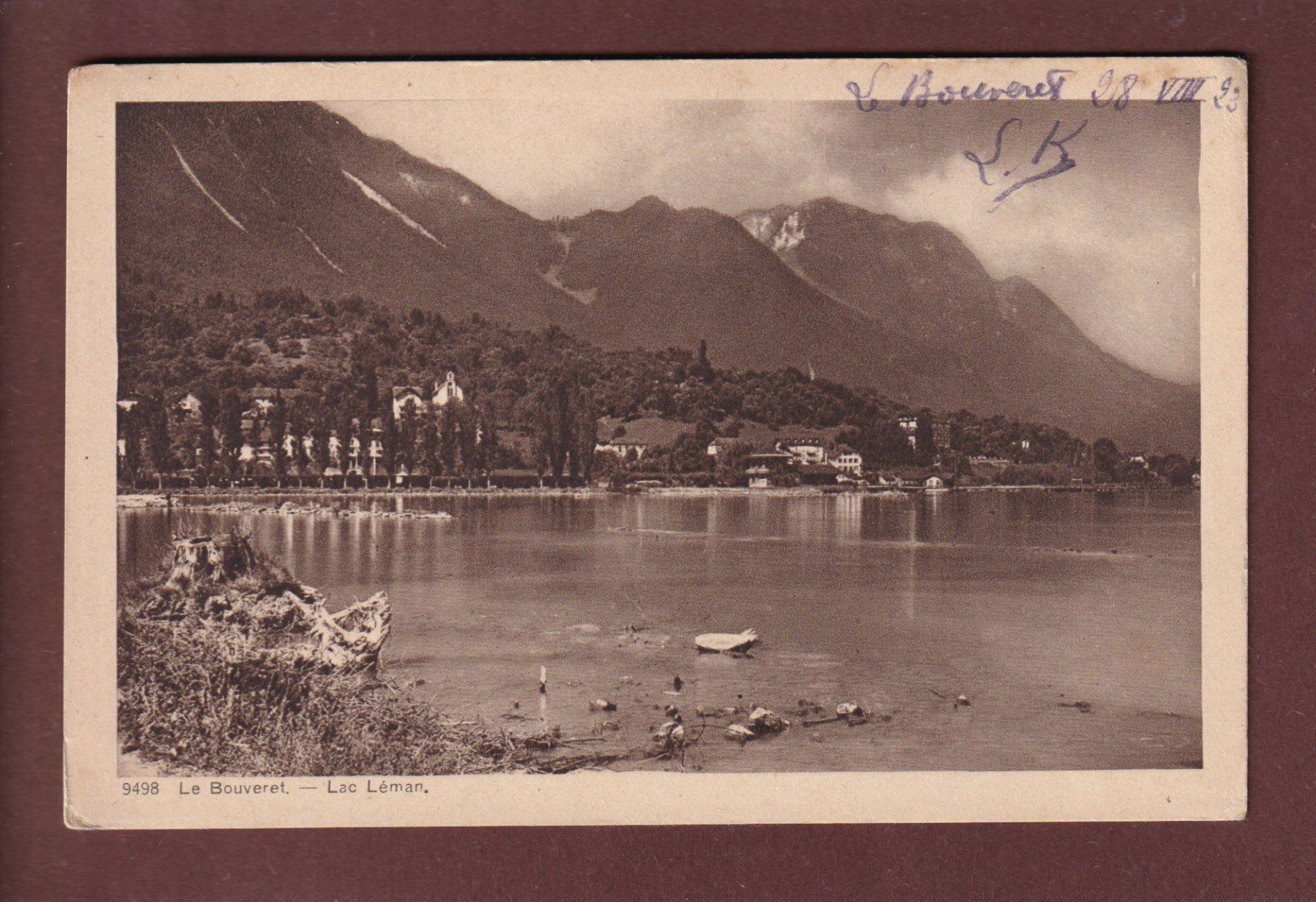 Cartoline postali: LE BOUVERET – Usato da Pully venduto da nicecards