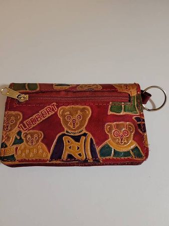 Portemonnaie Teddybär echt Leder, Neu