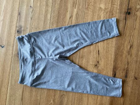 3/4 Sporthose Trainingshose Kinder Gr. 140, grau meliert