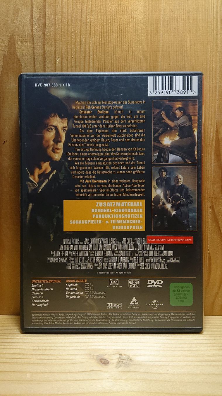 Tutti i DVDs: DAYLIGHT DVD mit Sylvester Stallone – Usato da Wilderswil venduto da Exebub 1