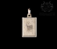 SCHÖNER STERNZEICHEN ANHÄNGER WIDDER IN STERLINGSILBER