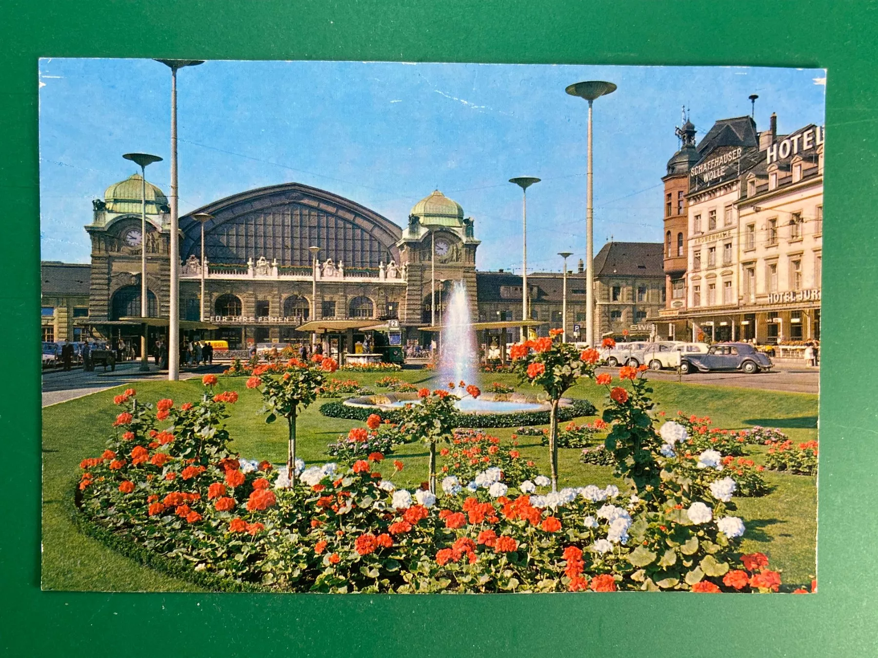 Cartoline postali: Basel - Bahnhof SBB – Usato da Steg VS venduto da danwer74