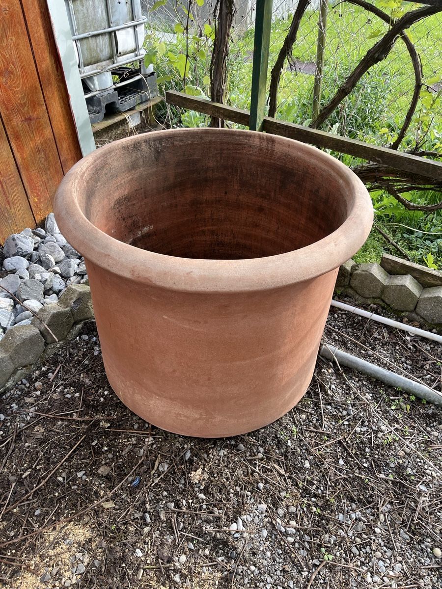Vasi per fiori: Grosser Terrakotta Topf, Gartentopf – Usato da Altstätten SG venduto da Gogggi 1