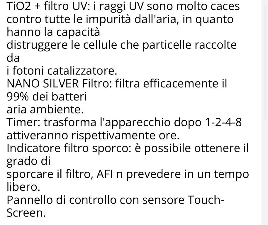 Purificatori d'aria: Purificatore d aria De Longhi, aria  – Usato da Mendrisio venduto da Cos74 3