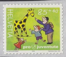 2004  Abart  weisser Fleck nähe Giraffenfuss **  Nr. J373A