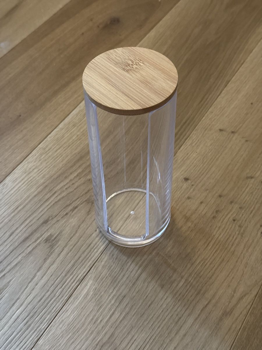 Contenitori & Simili: Wattepadspender Acryl mit Bambusdeckel – Nuovo (secondo la descrizione) da Basel venduto da kla_6ln8