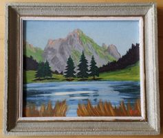 Ölbild Gräppelensee mit Schafberg (Toggenburg) – eSt