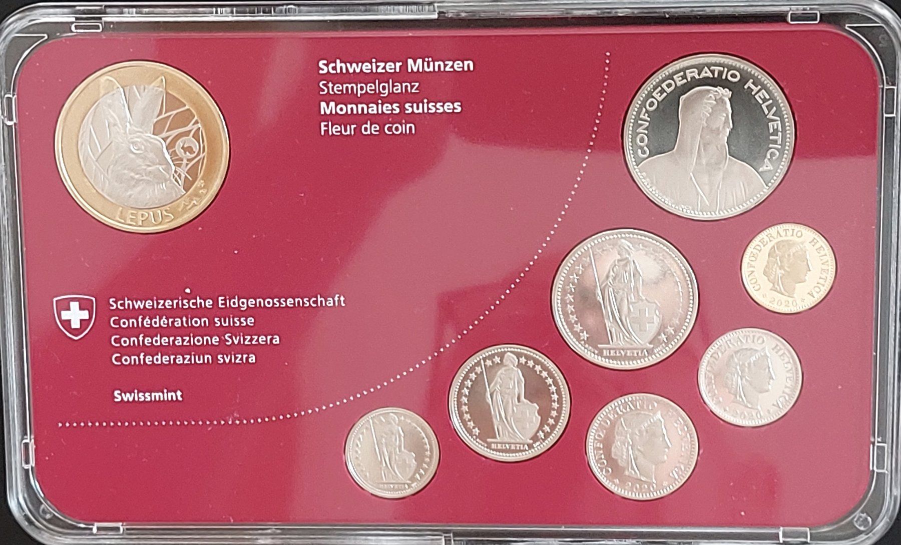 Tutti le monete: Münzsatz Schweiz 2020 stgl. – Nuovo (secondo la descrizione) da Arch venduto da coinsandmore 3