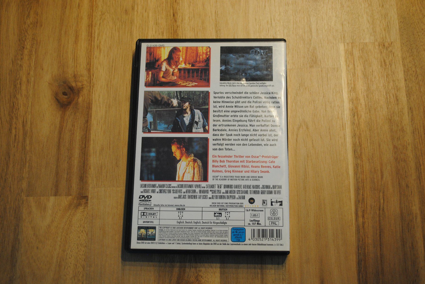 Tutti i DVDs: The Gift - Die dunkle Gabe – Usato da Olten venduto da prusik02 2