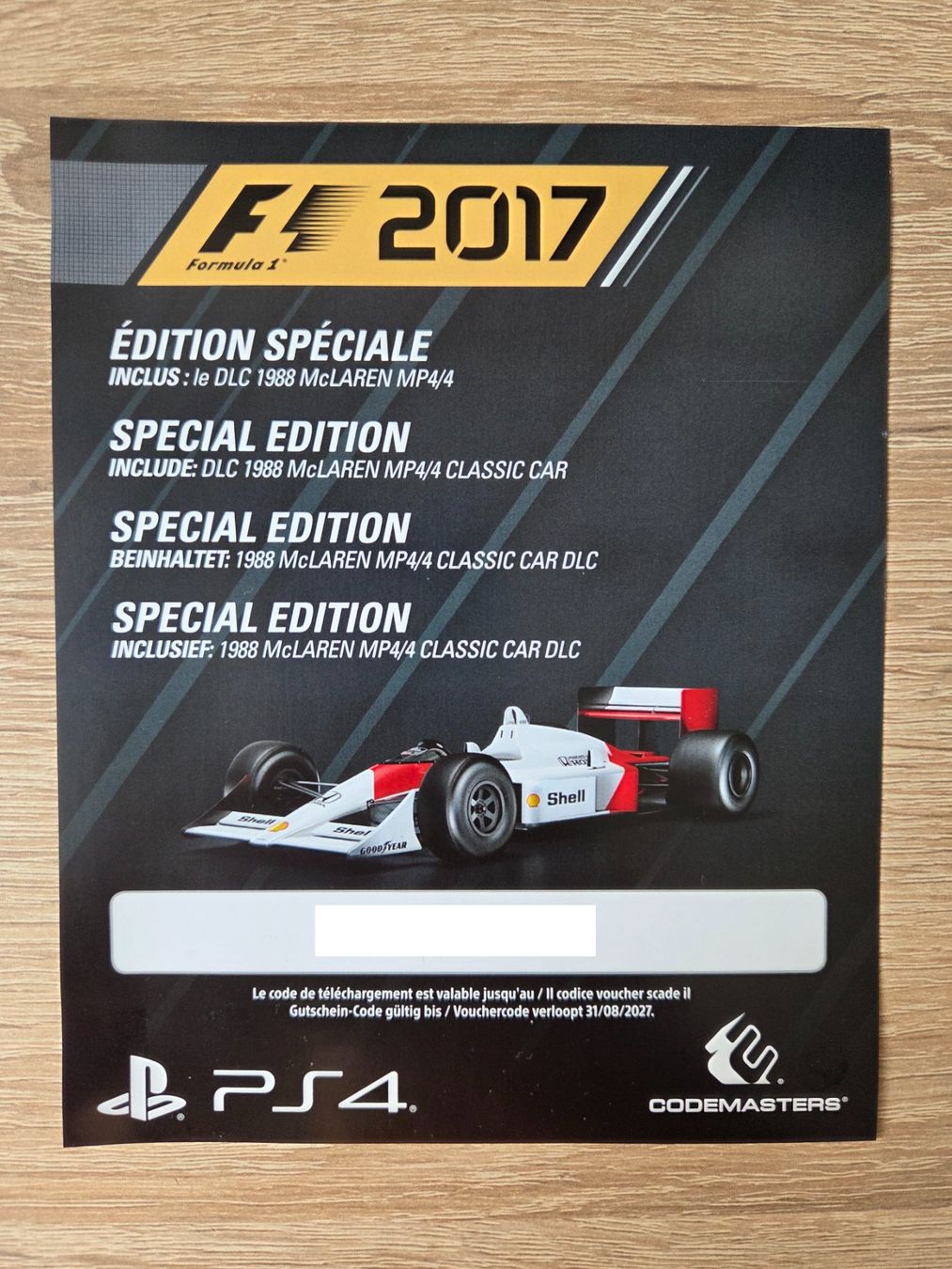 Giochi: F1 2017 Special Edition (Multilanguage) - PS4 – Usato da Carouge GE venduto da Gasco 3