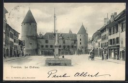 AK Yverdon, Le Château, 1903