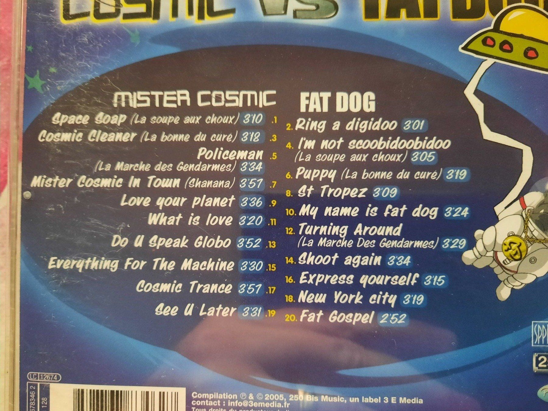 CD: CD Mister Cosmic - Vs Fat Dog – Usato da Pully venduto da bro_n52j 2