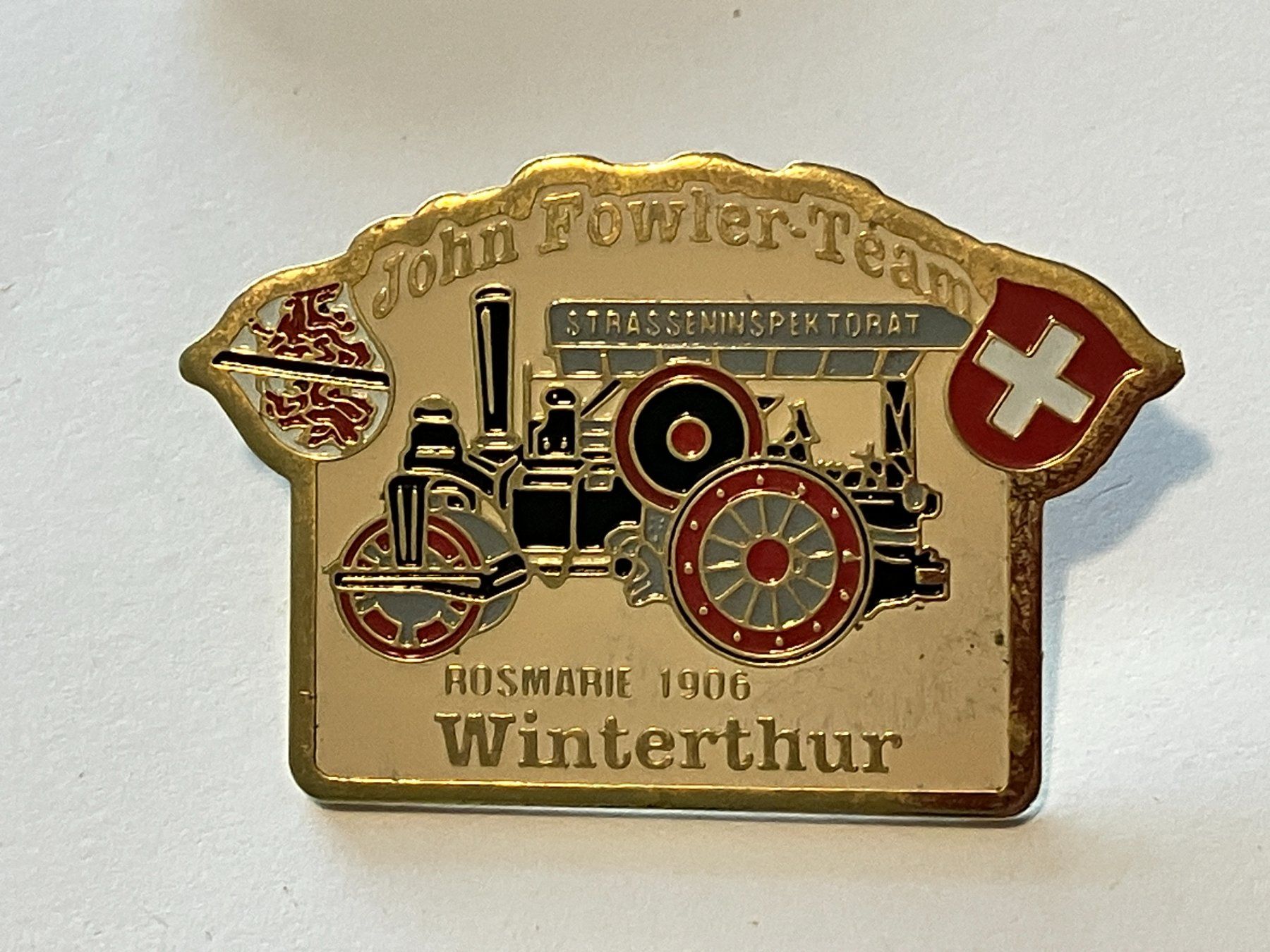 Placchette & Badge: 1 Pin John Fowler Team Winterthur – Usato da Basel venduto da djwwpp