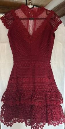 Festliches kleid, bordeauxrot, Grösse XS – neuwertig