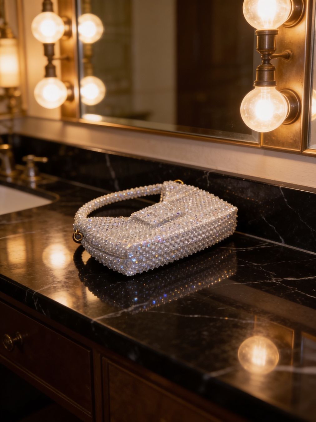 Borse da donna: Strass Handtasche aus Kristallperlen Event – Nuovo e nell'imballaggio originale da canobbio venduto da barbarb 3