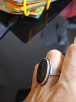 Silber-Ring mit schwarzem Onyx