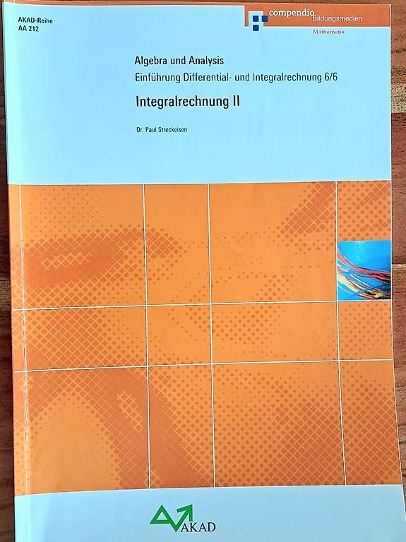 Libri: AKAD AA 212 Integralrechnung II – Usato da Bern venduto da Grossenbacher2