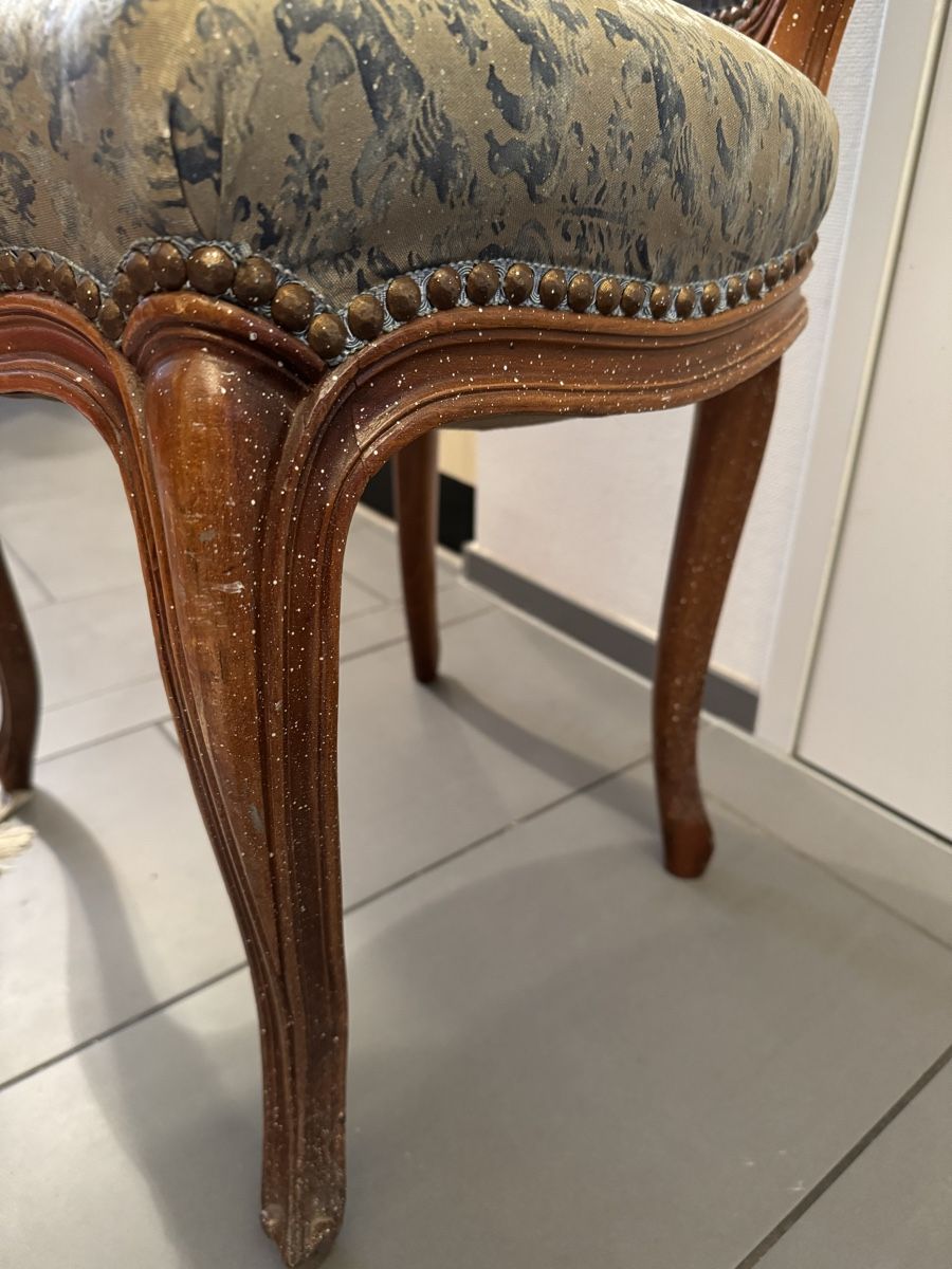 Chaises: Alte Stuhl gepolstert – D'occasion à Obfelden par cesarina10 5