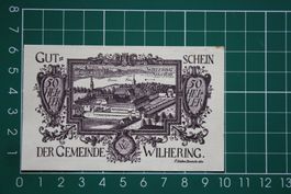 currency voucher austria wilhering 50 heller 1920
