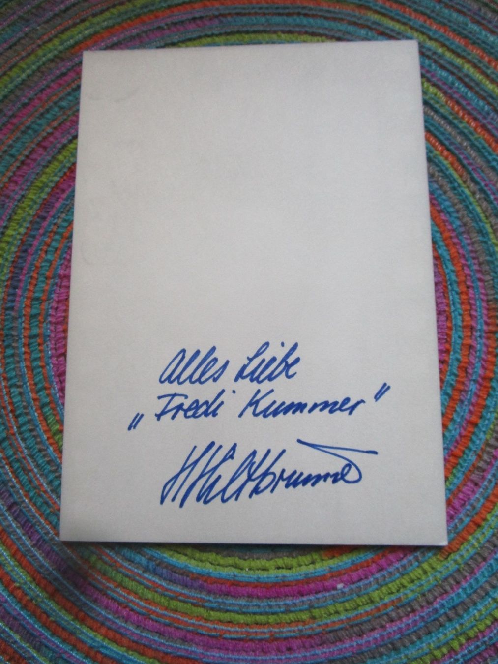 Autografi: KUMMERBUEB FREDI KUMMER ORIGINAL AUTOGRAMM ANTIK – Usato da GUTENSWIL venduto da Alpina6 1