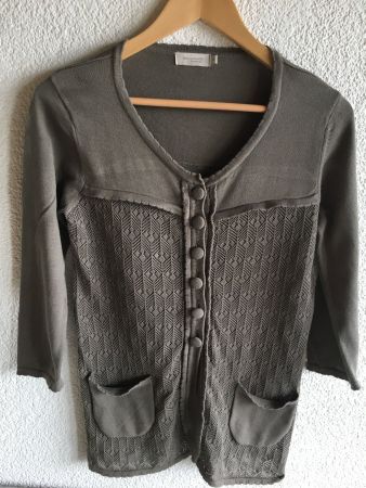 BONAPART Strickjacke, Gr.S, oliv
