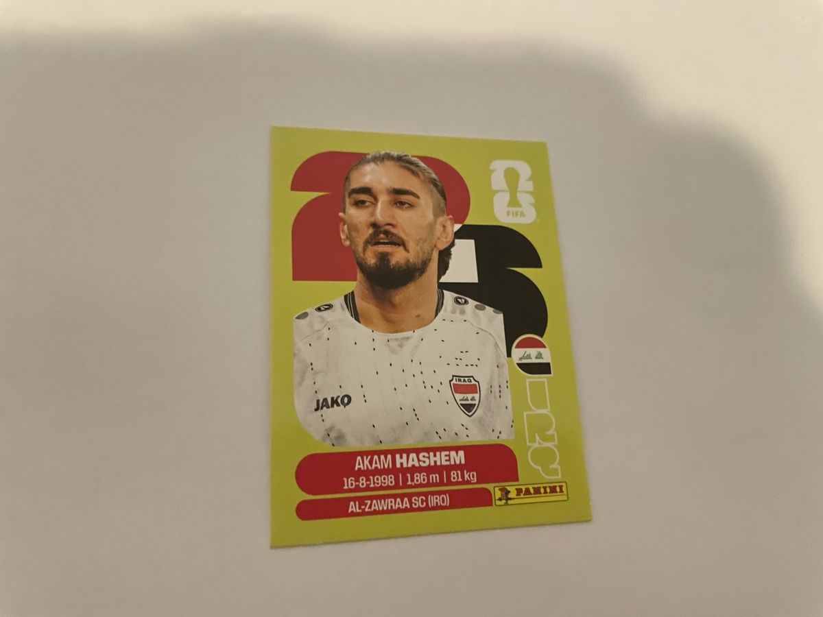 Panini Carte collezionabili: FIFA WM 2026 Akam Hashem IRQ 5 – Nuovo (secondo la descrizione) da Winterthur venduto da Cobraforce