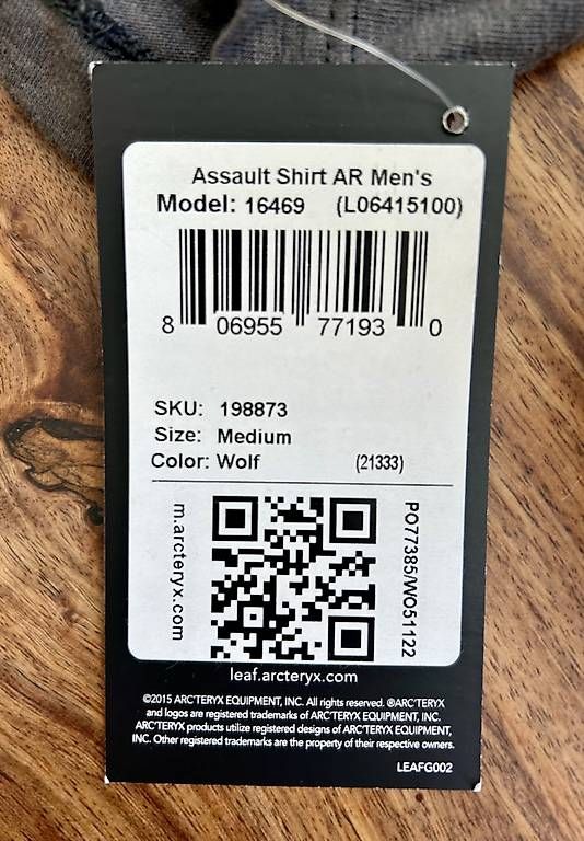Uniformi: Arcteryx Leaf Assault Shirt AR – Nuovo e nell'imballaggio originale da Lüscherz venduto da ghdfh 2