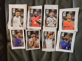 Coca-Colastickers: 8 verschiedene Sticker, WM 2026