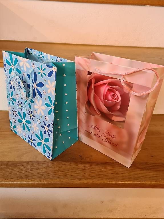 Borse: Papiertasche blau und rosa – Usato da Oberuzwil venduto da Noluma 2