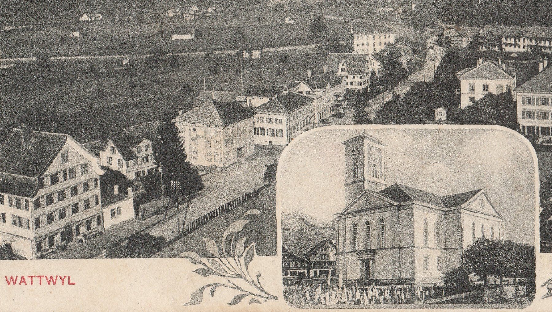 Cartoline postali: Wattwyl - (1912) – Usato da Fällanden venduto da Blausegelfliege