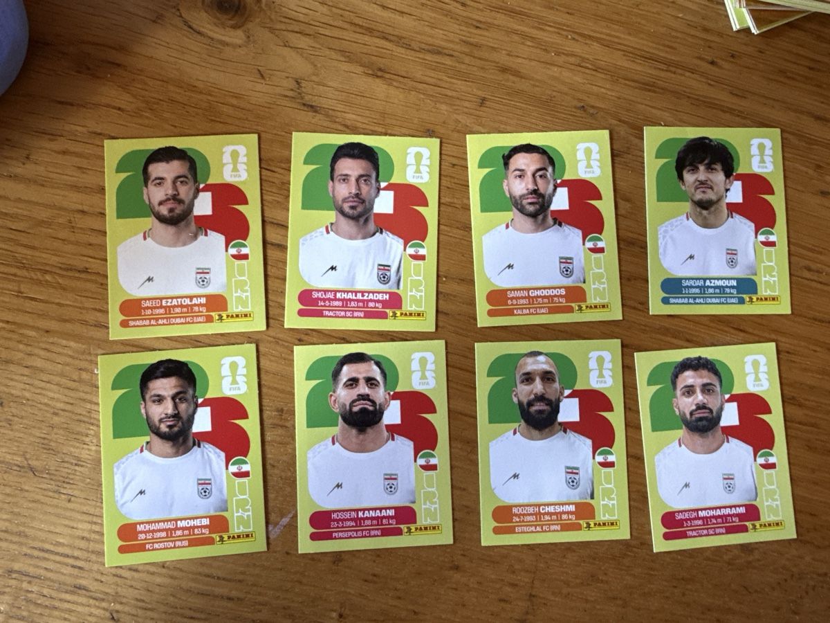 Panini Carte collezionabili: Panini 2026 8er Set IRN – Nuovo (secondo la descrizione) da Masein venduto da Buender45