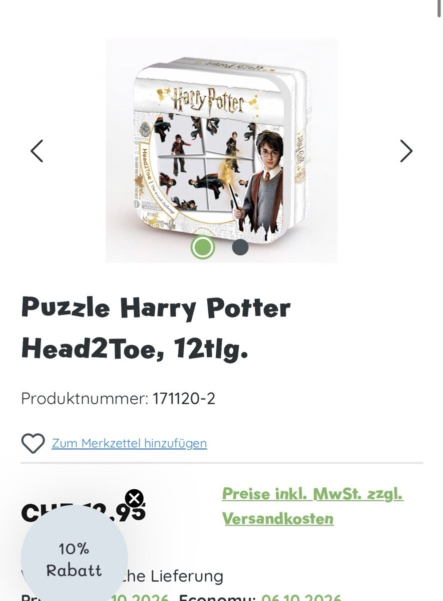 Giocattoli: # HARRY POTTER - Head2Toe Spiel # – Usato da Bolligen venduto da secondhand-with-love