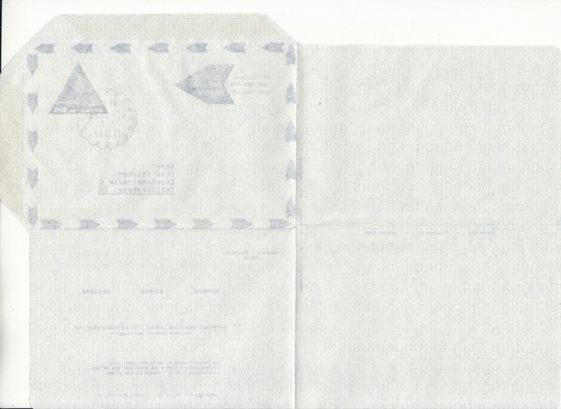 Tutti i francobolli: SLH FG 101 Aerogramm mit ET, adressiert – Usato da Bürglen TG venduto da StampGraf 2