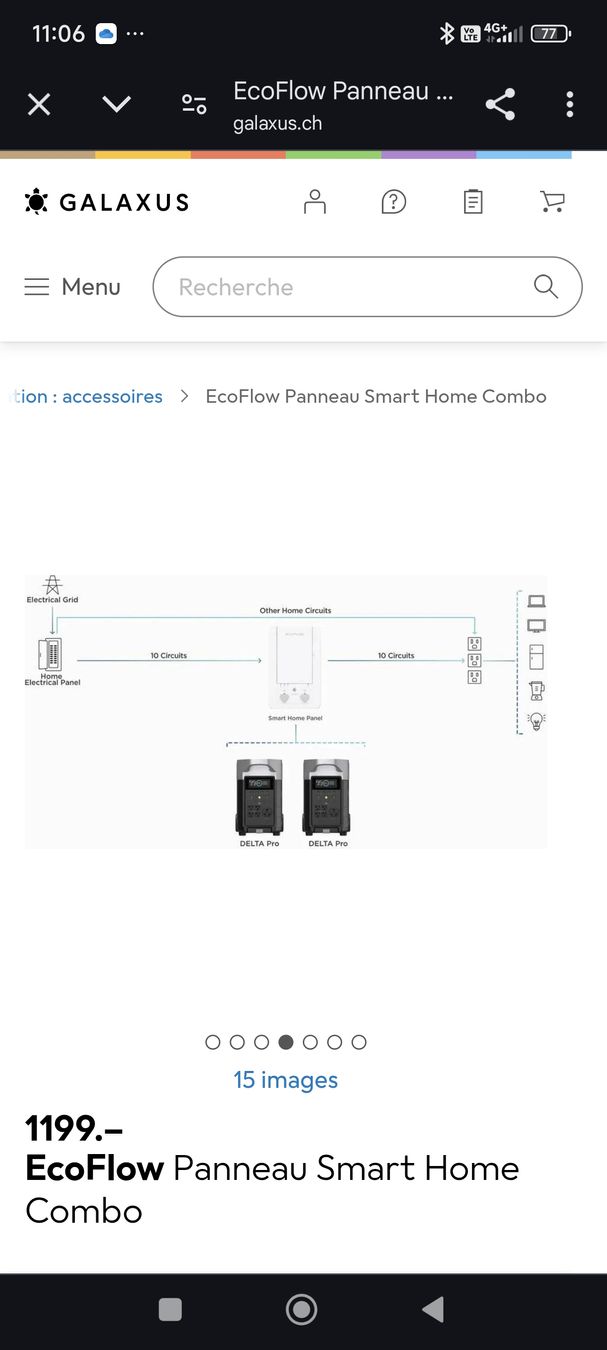 Ecoflow Générateurs de courant: EcoFlow Panneau Smart Home panel Combo - neuf avec relais – Neuf avec emballage d'origine à Gimel par fab_vvx6 3