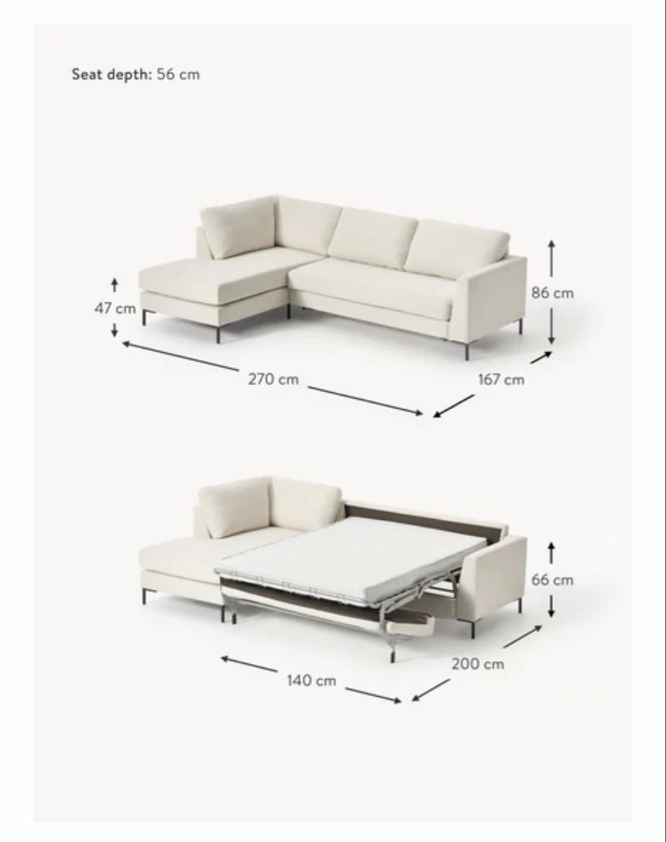 Sofas: Westwing Sofabed Luna 3 Seater – Gebraucht aus Zürich von mar_h7x7 3