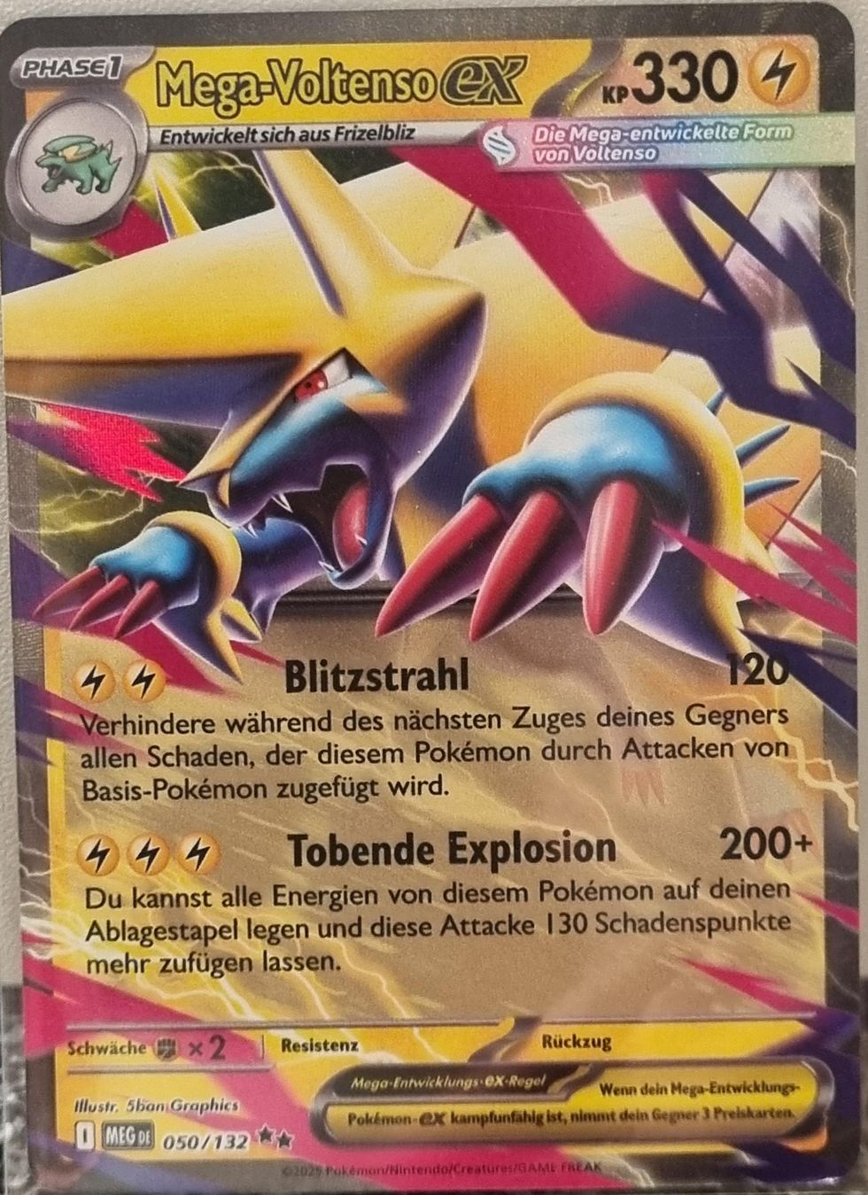 Pokémon Sammelbilder & Trading cards: Pokémon – Mega Manectric ex 🇩🇪 - MEG-050 - Mega Evolution – Gebraucht aus Bern von NeoSatoshi