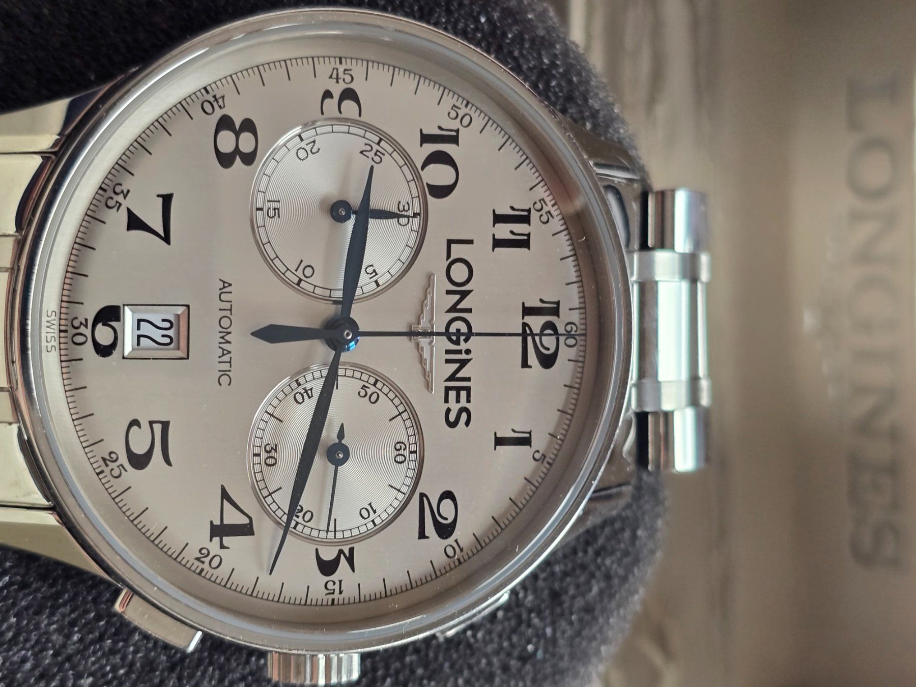 Longines Orologi: Longines Master Collection Chronograph L2 650 4 + Box Jumbo – Usato da Muri AG venduto da Corredor 1