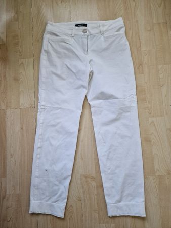 CAMBIO Damenhose Gr. 34 Weiss Chino Sommerhose