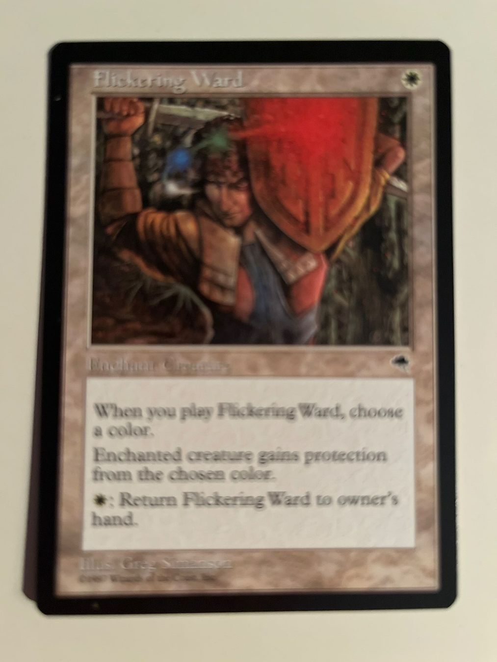 Magic The Gathering Carte collezionabili: 1 x Flickering Ward - Magic: The Gathering - MtG – Usato da Kriens venduto da Shadi1980