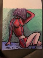 Bild Neocolor auf Papier 20/20cm