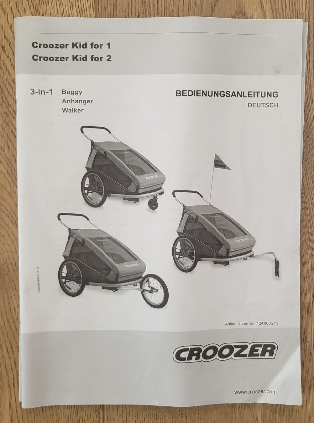 Croozer Rimorchi: Croozer Kid for 2 mit Vollausstattung – Usato da Ipsach venduto da LM1314 8