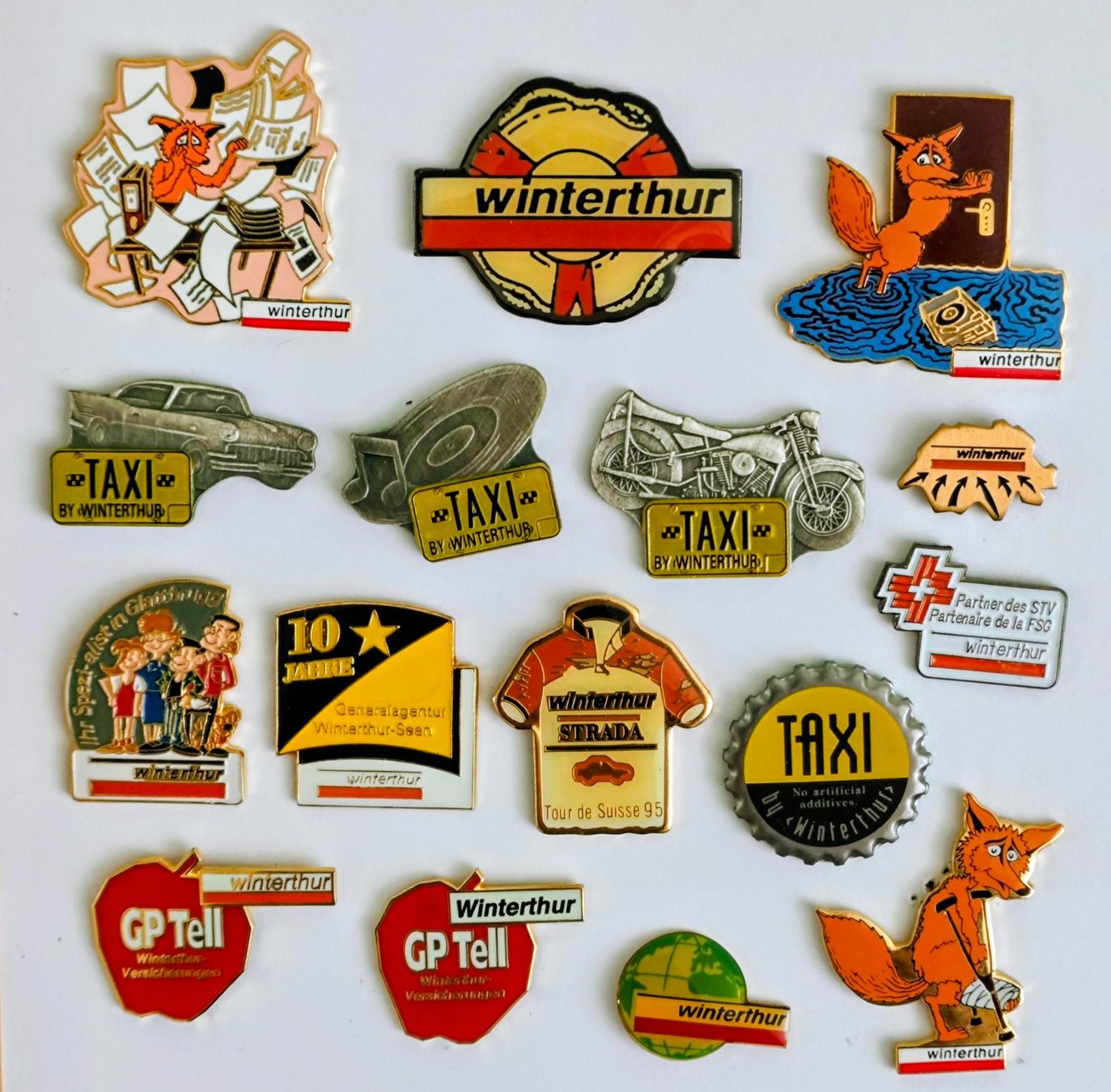 Placchette & Badge: 16 Pins Winterthur Versicherung – Usato da Pfäffikon ZH venduto da Colacity