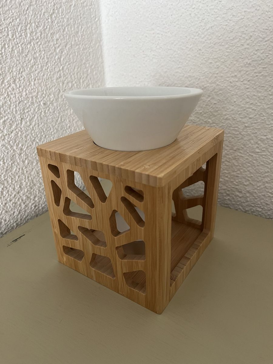 Diffusori di oli essenziali: Aroma Lampe, Diffuser, Windlicht - Bambusholz – Usato da Sax venduto da _Kornblume_