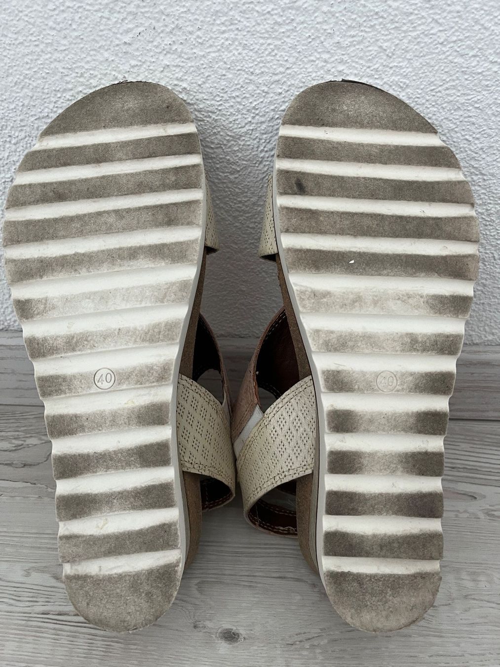 Mjus Damenschuhe: Sandales compensées MJUS beige-rose – Gebraucht aus Court von Style_ambre 5