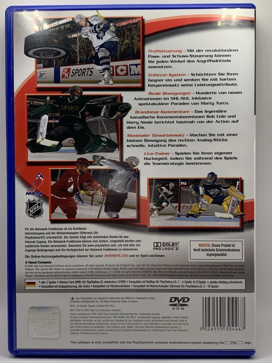 Sony Giochi: NHL 2K6 - PlayStation 2 – Usato da Ostermundigen venduto da RG-Collector 1
