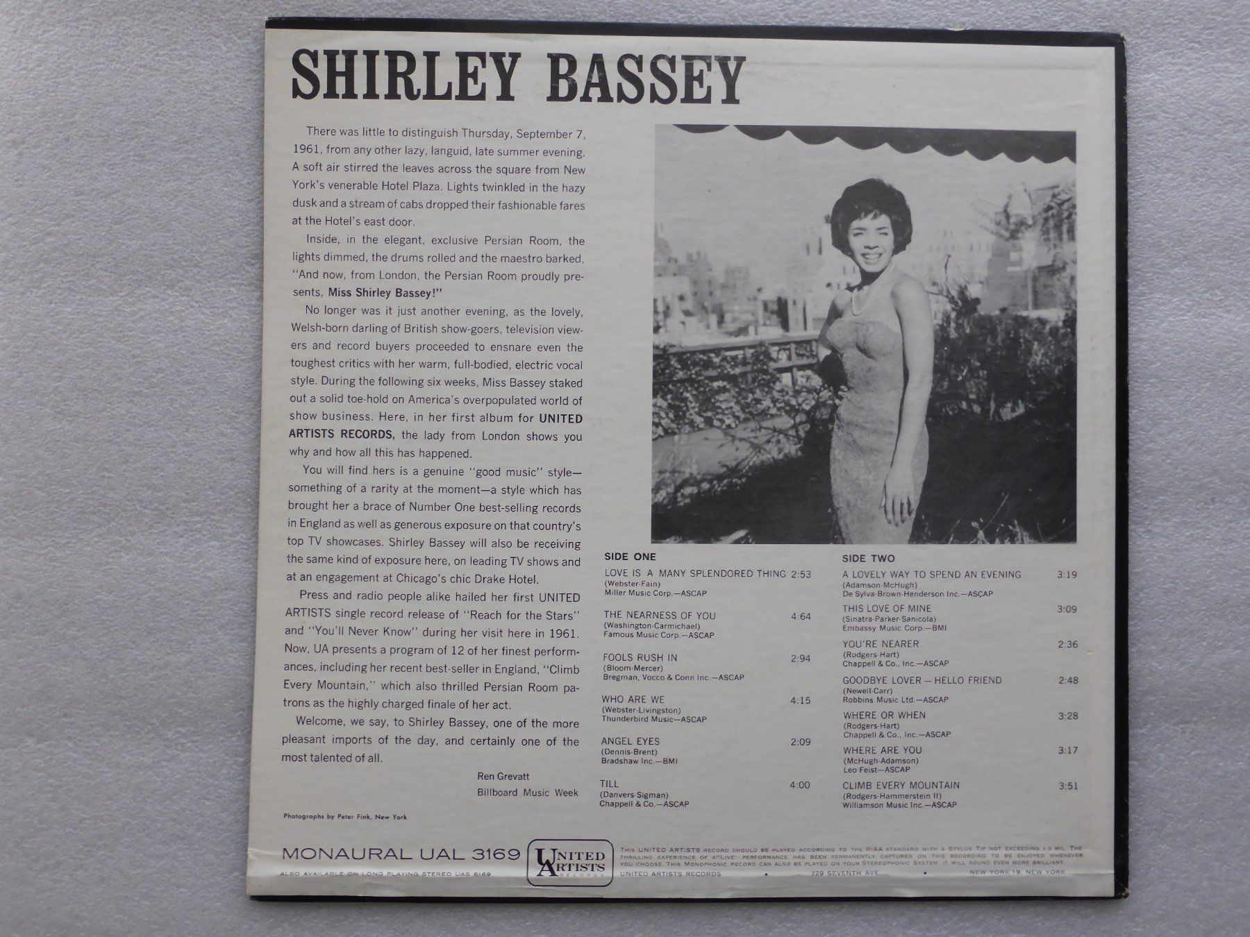 Dischi in vinile: VINYL  LP   SHIRLEY BASSEY – Usato da Küssnacht am Rigi venduto da Sunnestrahl 3